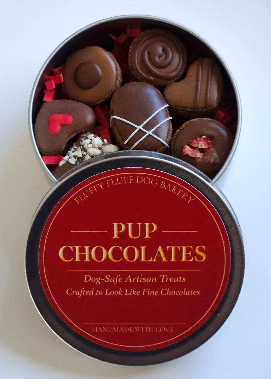 Pup Chocolates - Biscuit Set (8 Biscuits In A Metal Tin)
