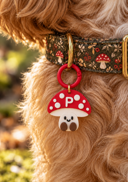 Smiley Toadstool Charm (Personalised) - Made By Fluffy Fluff Charmery