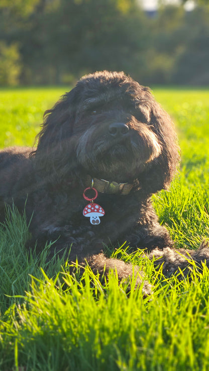 Smiley Toadstool Charm (Personalised) - Made By Fluffy Fluff Charmery