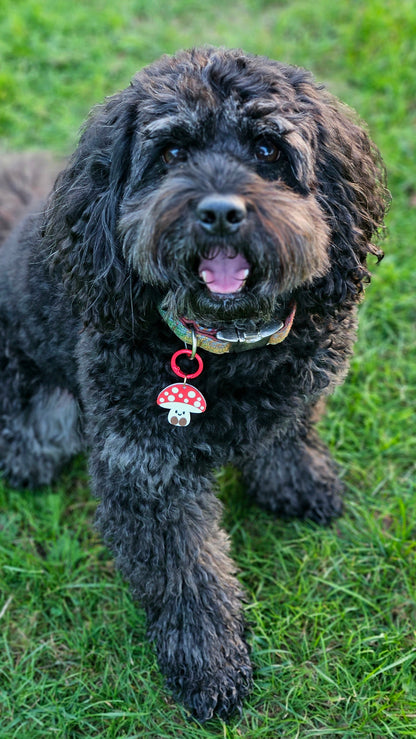 Smiley Toadstool Charm (Personalised) - Made By Fluffy Fluff Charmery