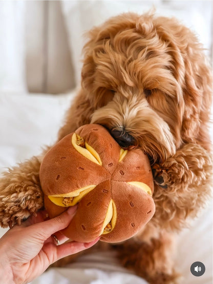 Cheesy Bread - Snuffle/Enrichment Toy (Silent)
