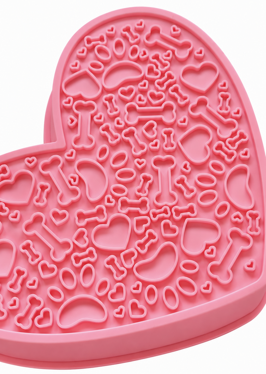 Honeycomb Heart (2 in 1) - Enrichment Bowl and Lick Mat