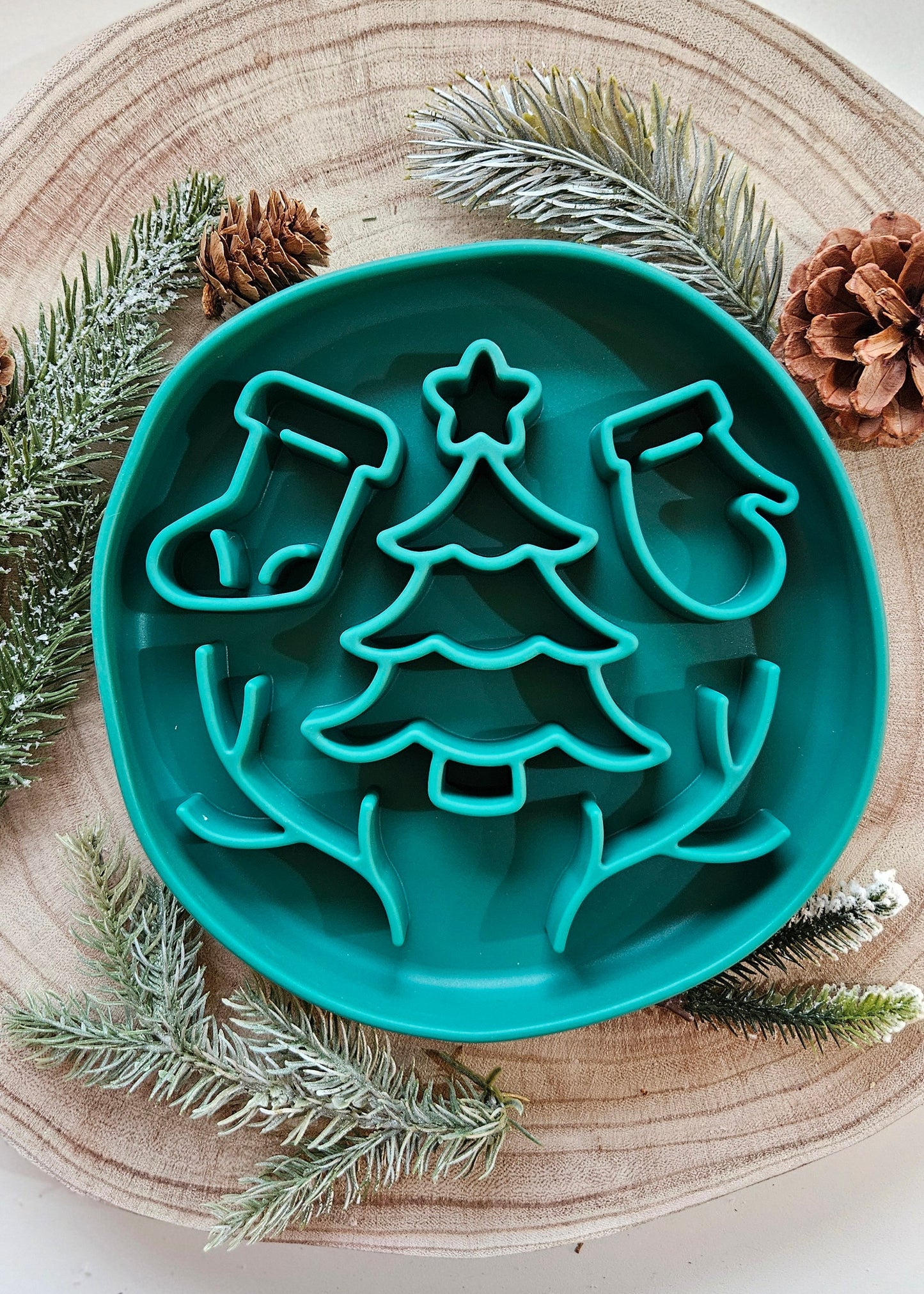 Tree, Stockings & Mittens (Green)  - Enrichment Bowl