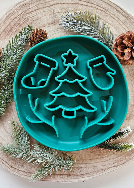 Tree, Stockings & Mittens (Green)  - Enrichment Bowl