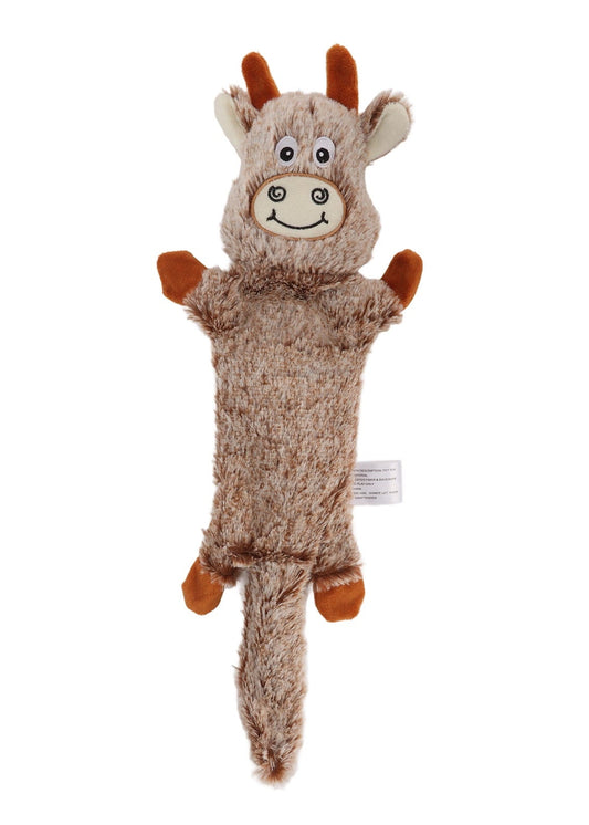 Highland Cow - Plush Squeaky & Crinkly Dog Toy