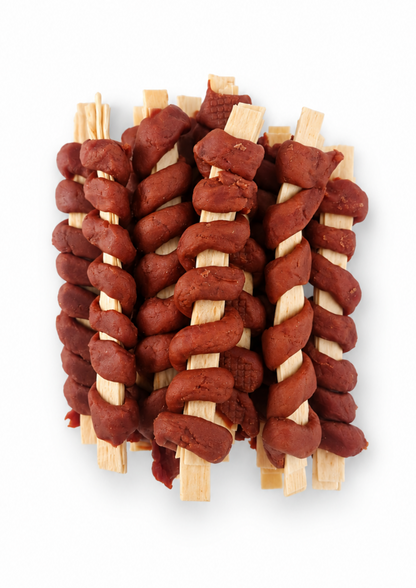 Cod Strips Wrapped in Duck Swirls