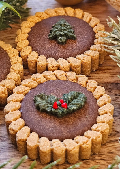 Festive Chocolate Tarts - Dog Biscuits