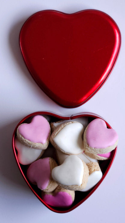 Cupid's Hearts - Dog Treats (Metal Tin, 50g)