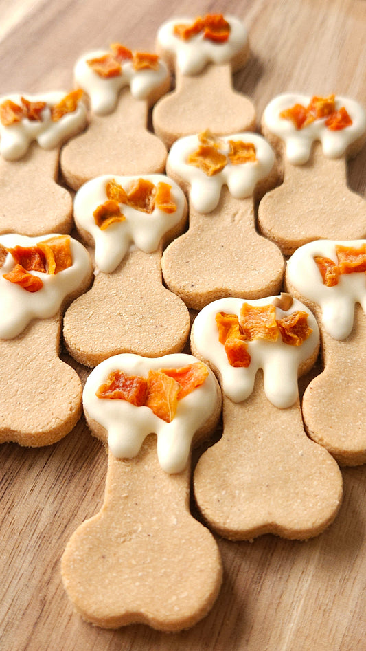 Pumpkin & Cream Bones - Bite-Sized Dog Biscuits (x7)