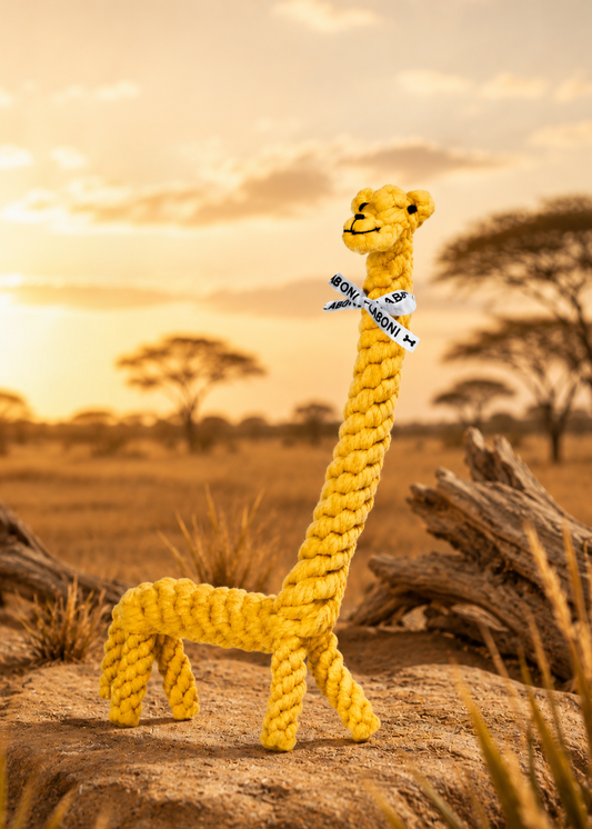 Greta the Giraffe - Award-Winning 100% Cotton Rope Dental Toy