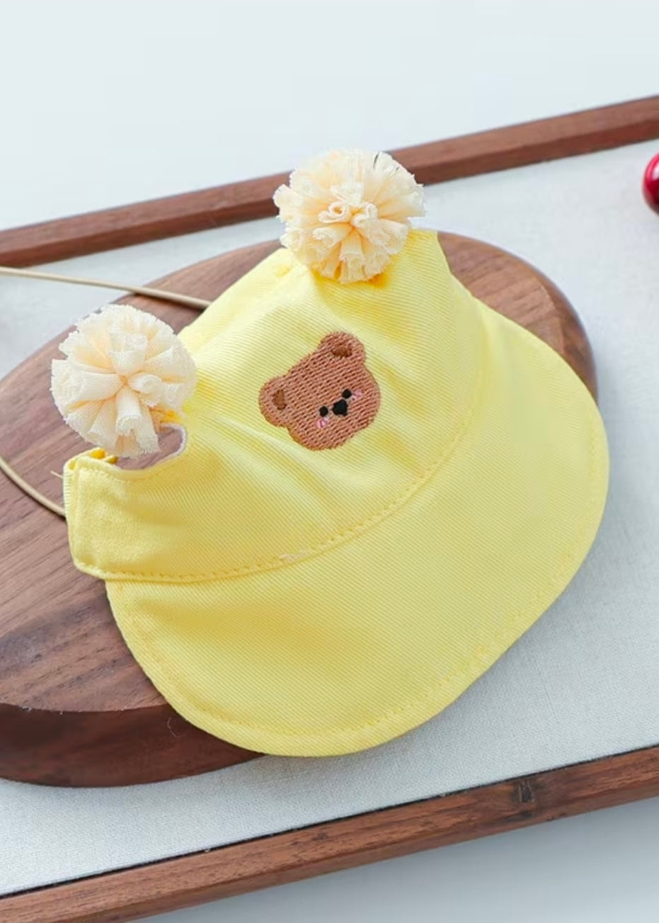 Teddy Bear - Dog Cap (Size S or M)